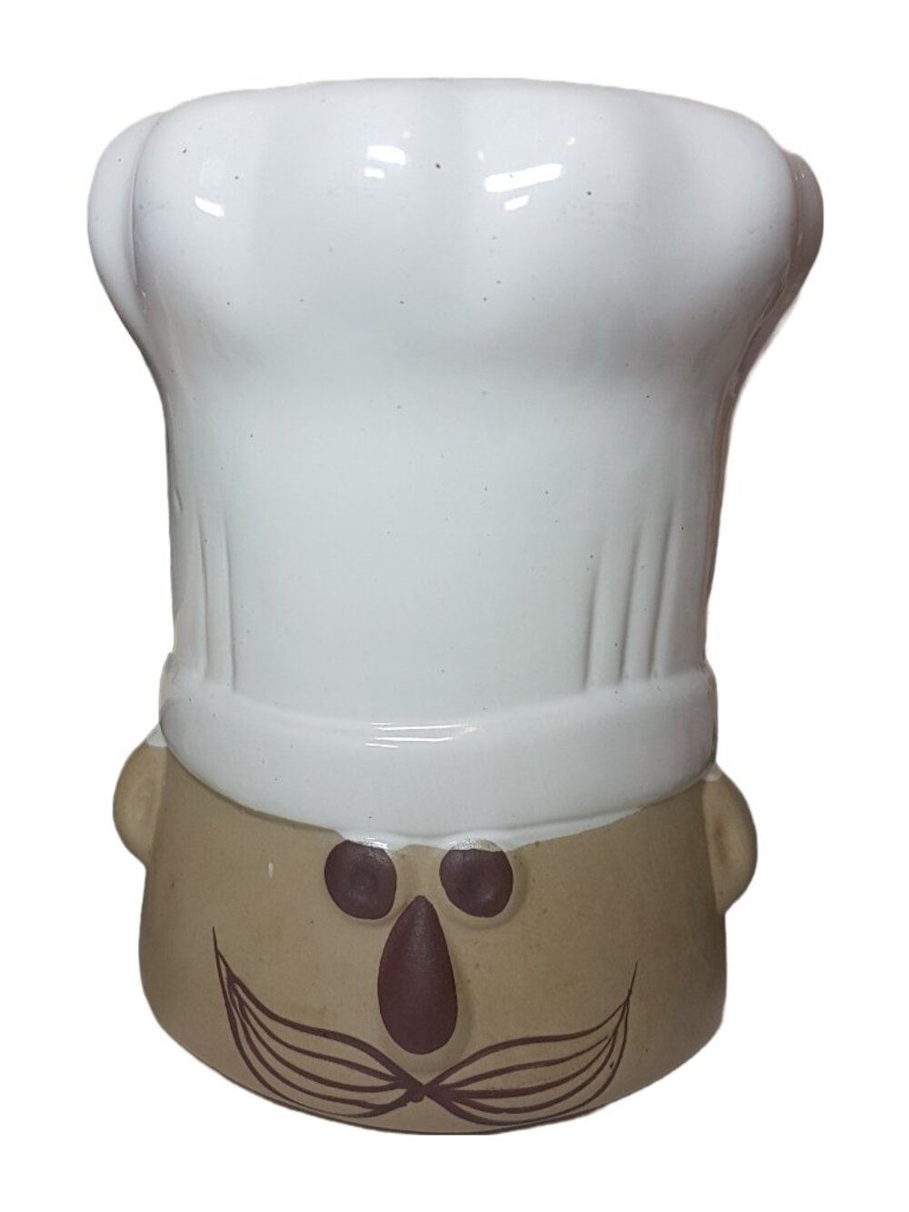 Vintage Le Chef Takahashi Utensil Holder Kitchen Tool Jar Chef Cook Baker Decor